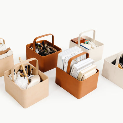 Gather Leather Large Caddy