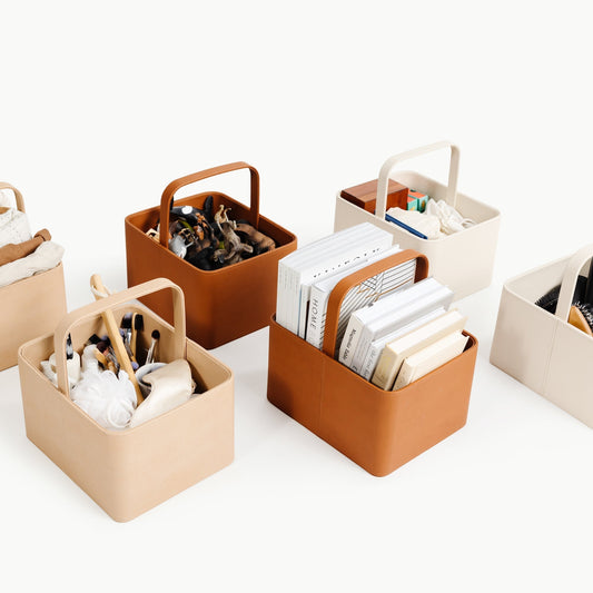 Gather Leather Large Caddy