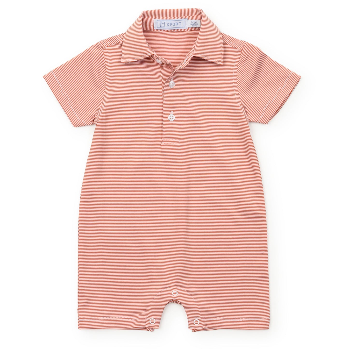 Austin Boys' Performance Shortall | Orange Stripes