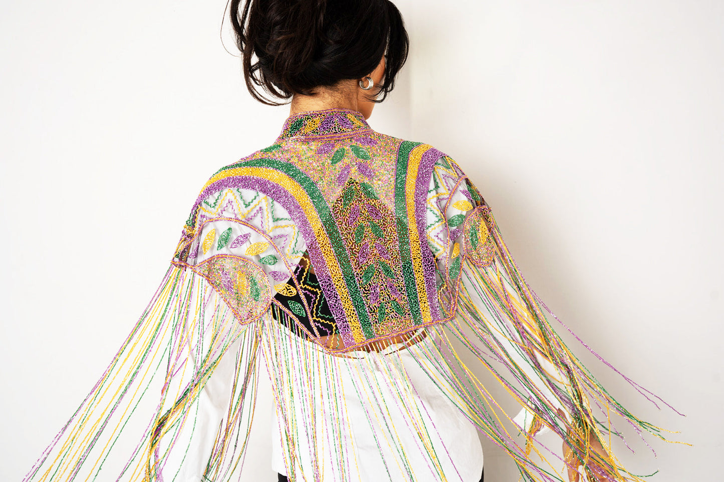 Beaded Fringe Capelet
