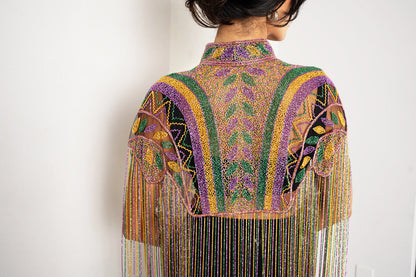 Beaded Fringe Capelet