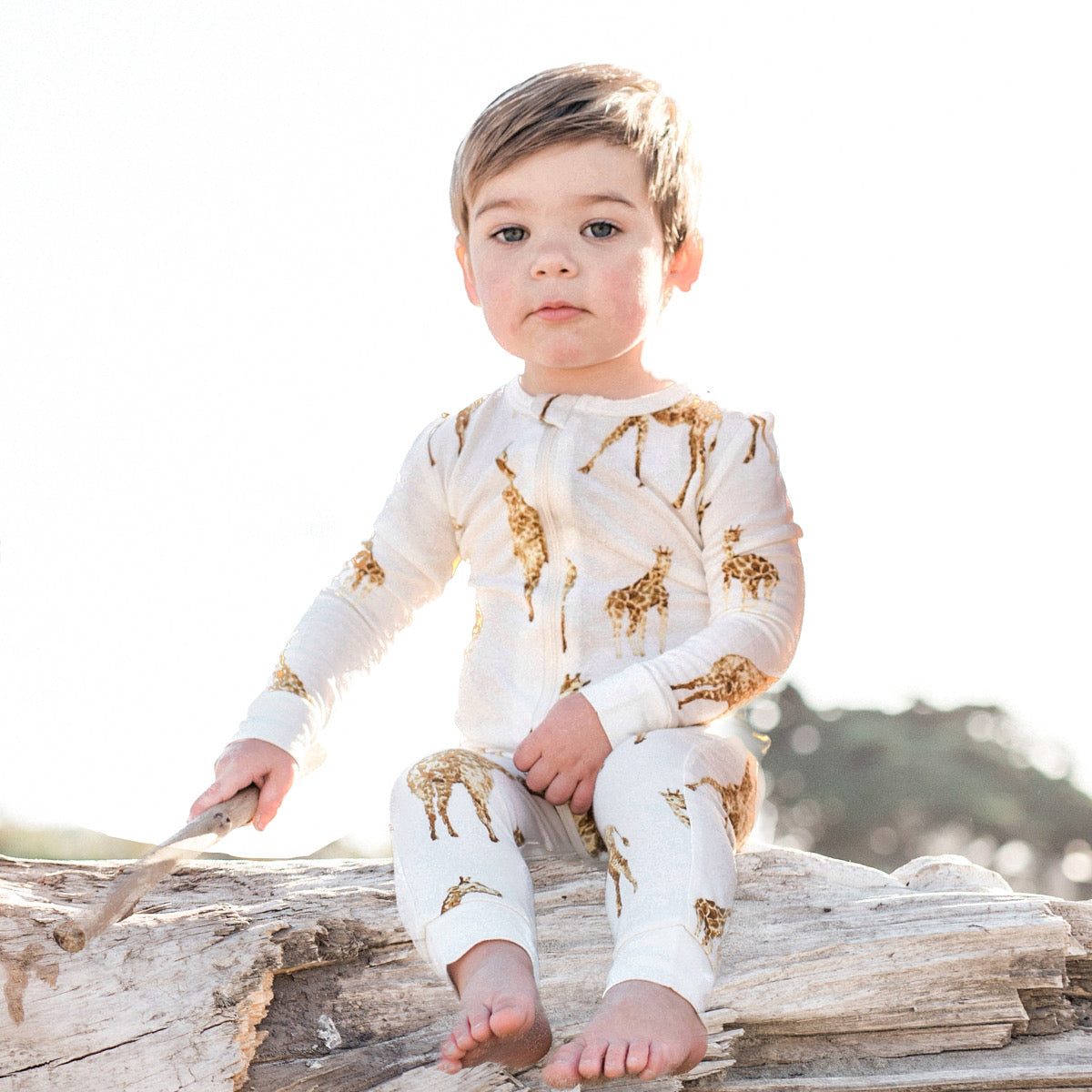 Strawberry Organic Cotton Zipper Pajama