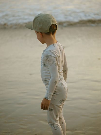 Bamboo Two Piece Pajamas | Palm Tree