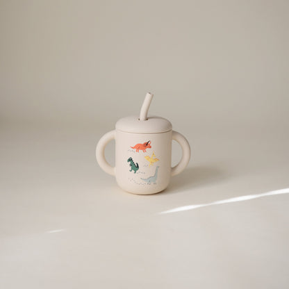 Silicone Training Cup + Straw