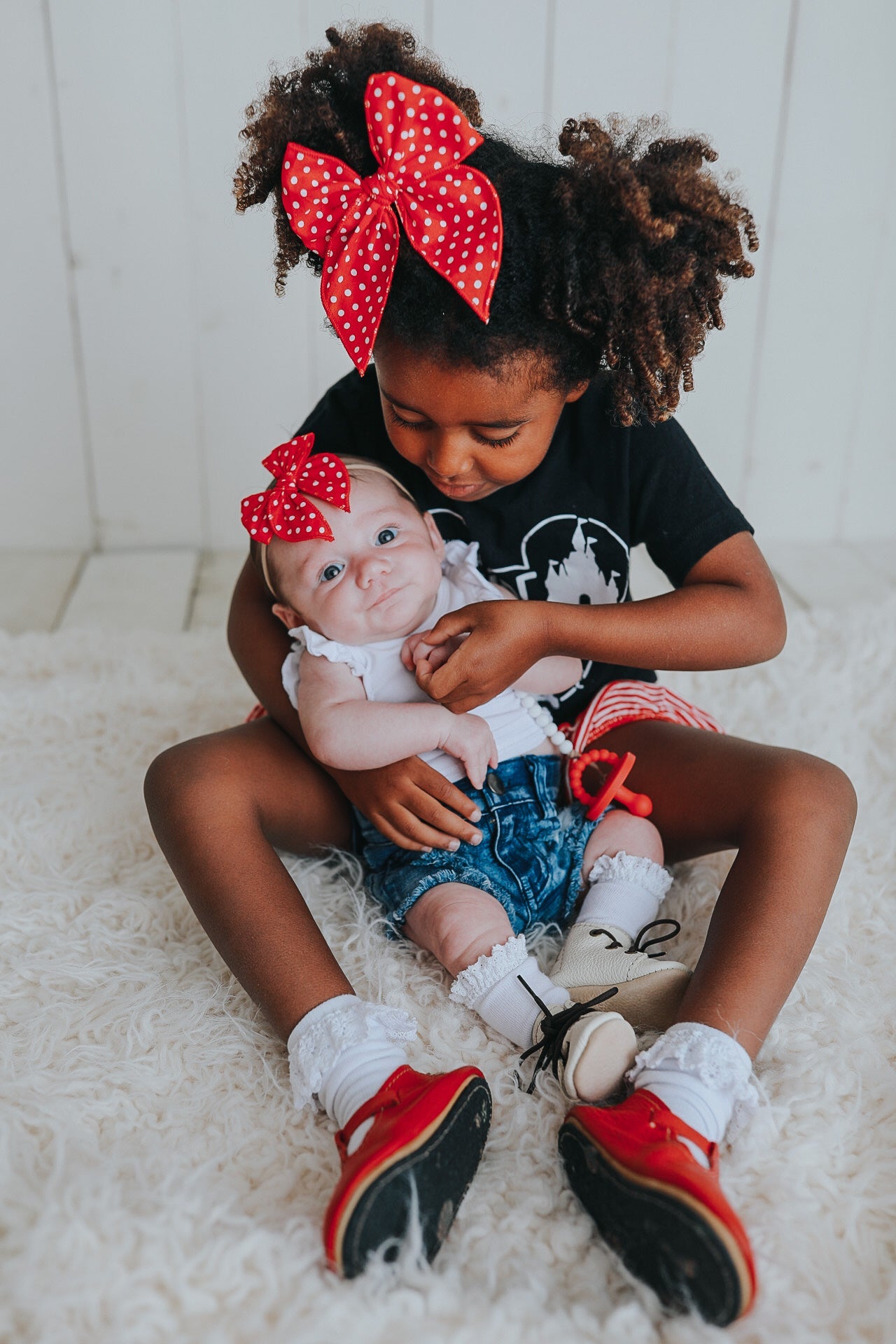 Red Polka Dot Whimsy Bow