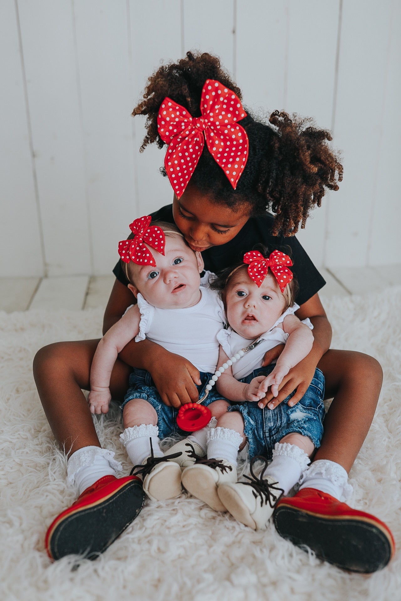 Red Polka Dot Whimsy Bow