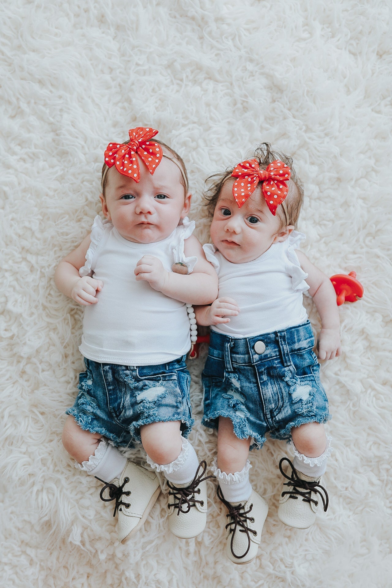 Red Polka Dot Whimsy Bow