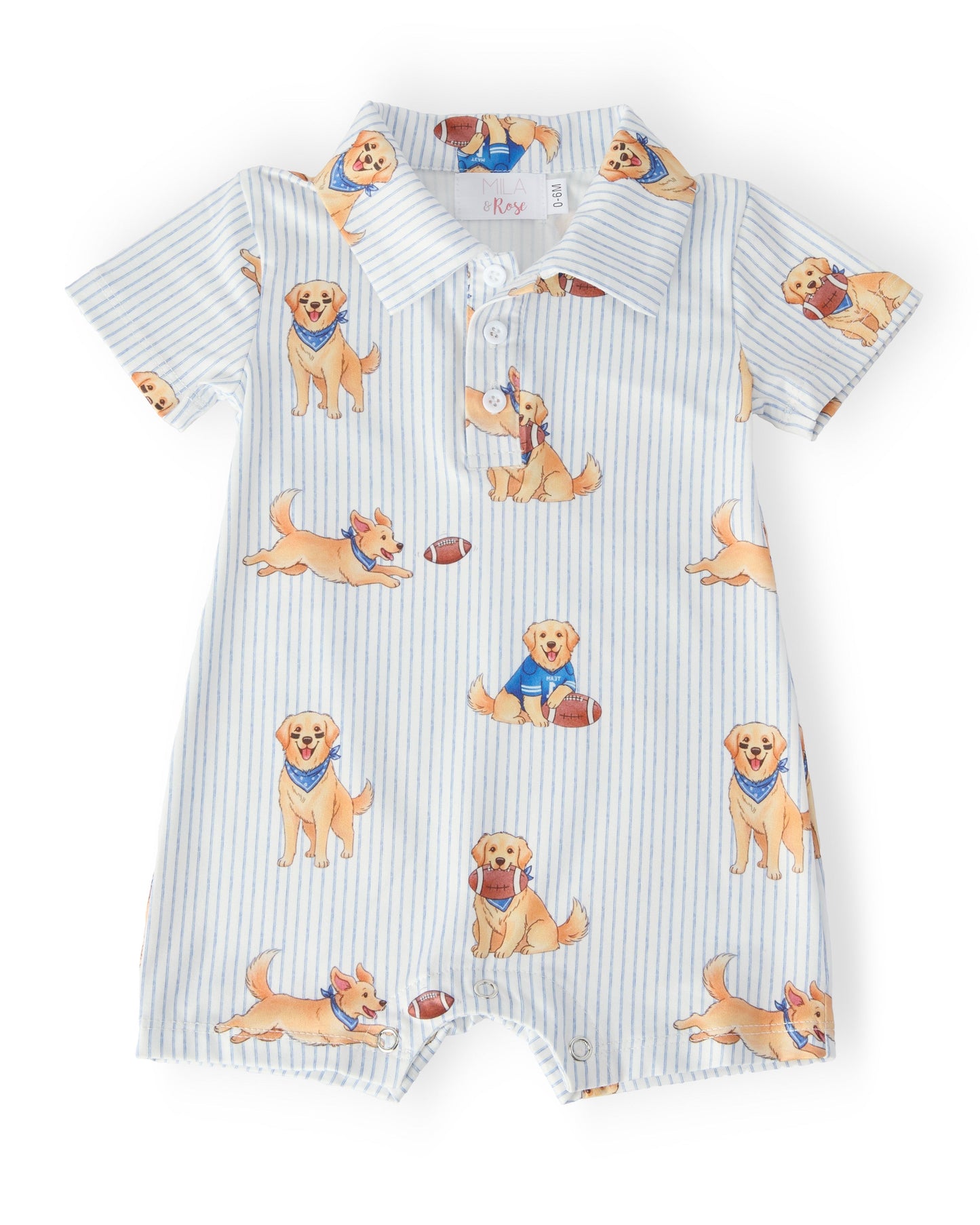 Quarter-Bark Polo Shorty One-Piece