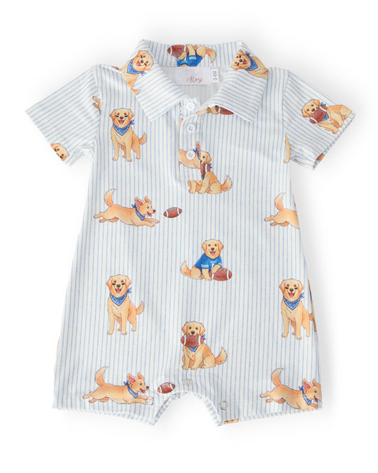 Quarter-Bark Polo Shorty One-Piece