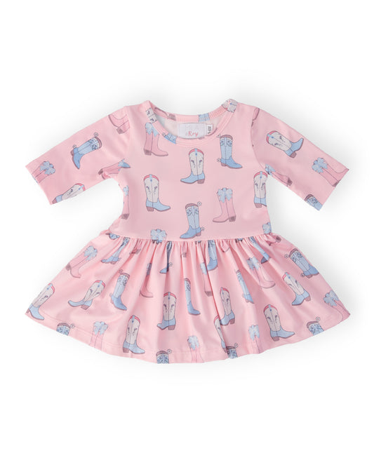 Ribbons & Rodeos 3/4 Sleeve Twirl Bodysuit