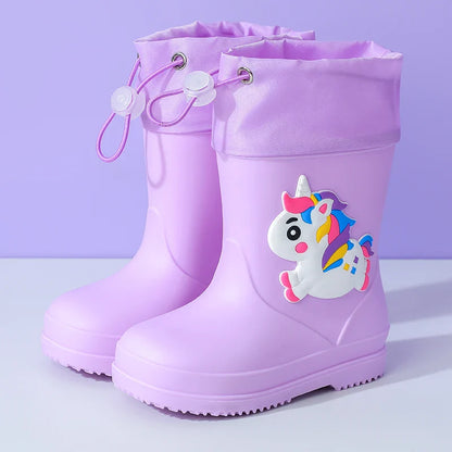 Unicorn Waterproof Non-Slip Rain Boots Ages 0-3 Years