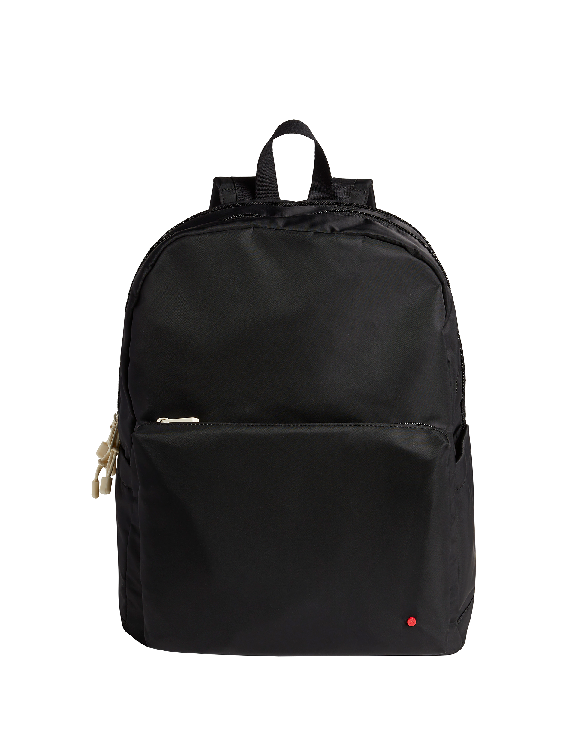 Black diaperbag backpack on a white background