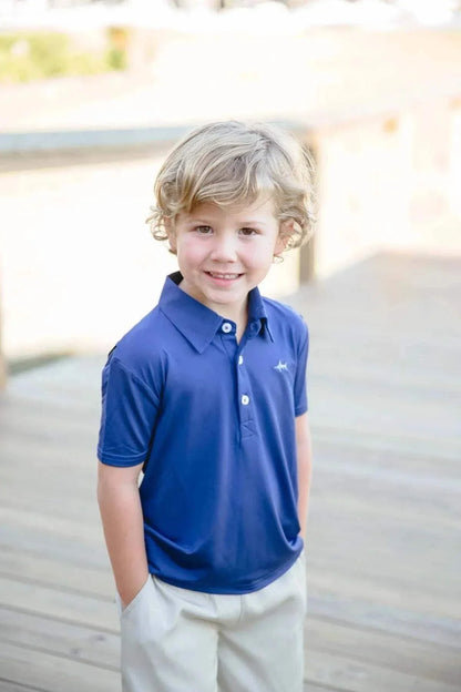 Saltwater Boys Company - Navy Offshore Fishing Polo