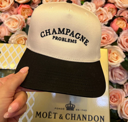 Champagne Problems | Black Vintage Trucker Hat