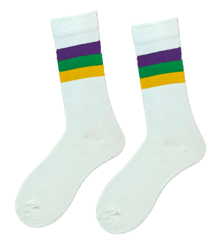 White Stripe Ribbed Socks (Toddlers, Kids, and Adults)