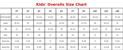 Red Striped Denim Overalls *PREORDER*