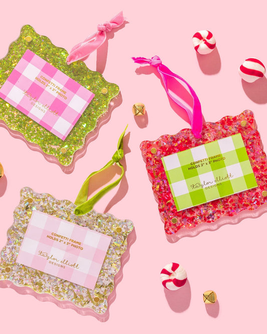Confetti Frame Ornaments