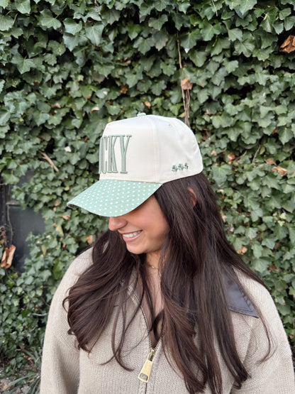 Lucky - Green Polka Dot Trucker Hat