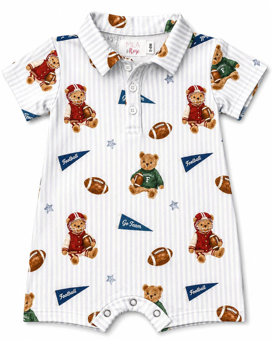 Varsity Bears Polo Shorty One-Piece
