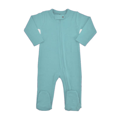 Footie Pajamas | Vintage Aqua