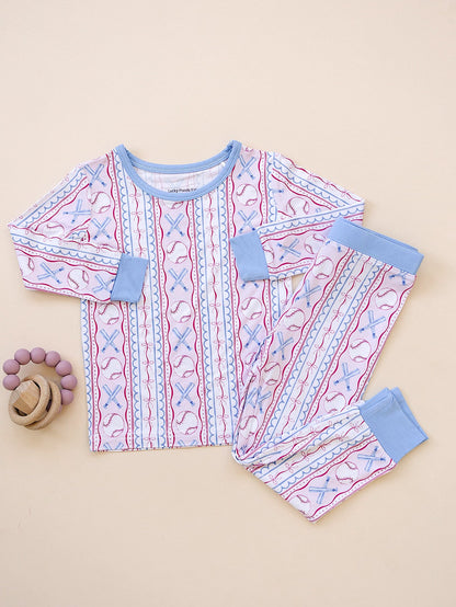 Bamboo Two Piece Set | Baseball Girl