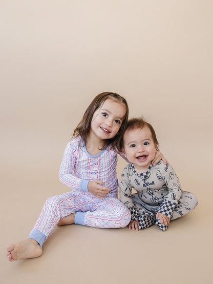 Bamboo Two Piece Set | Baseball Girl