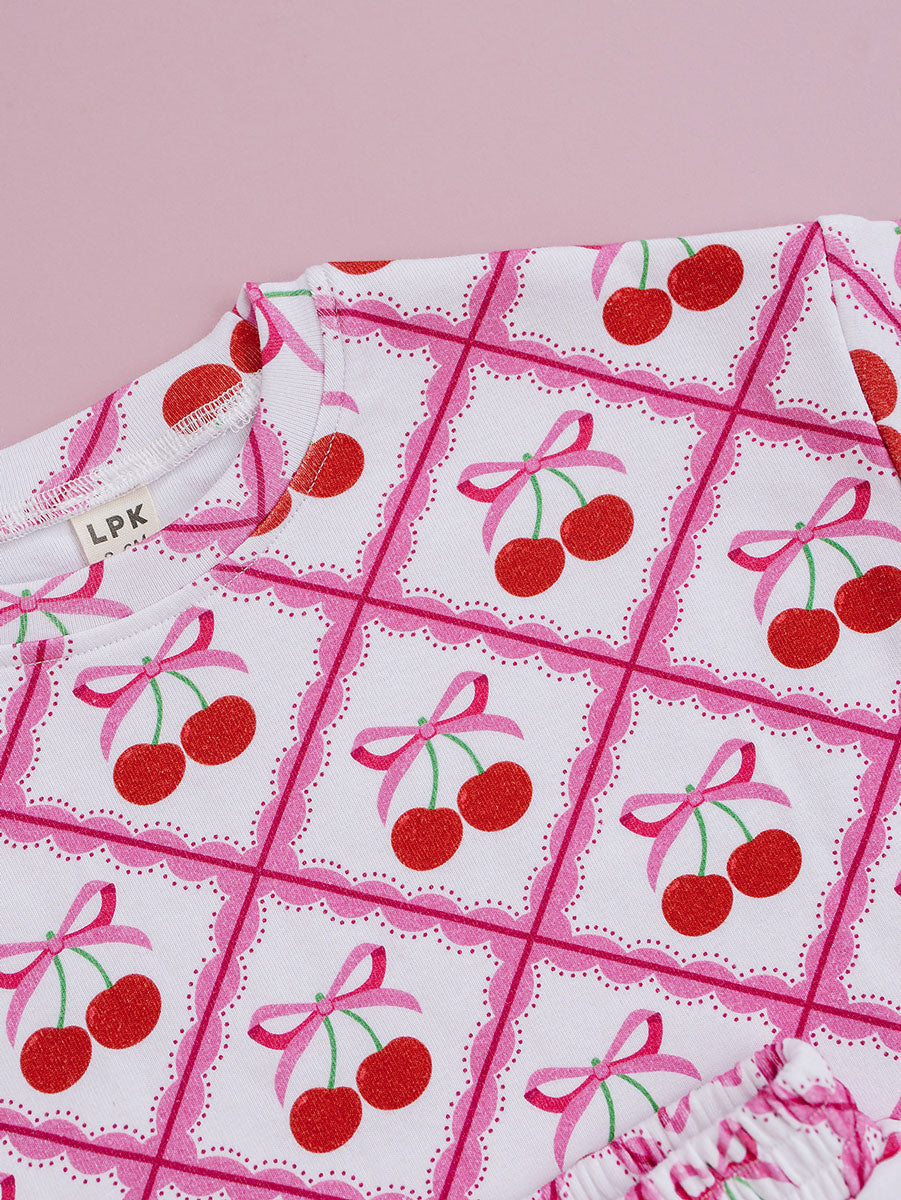 Shorts Set | Cherry Bow