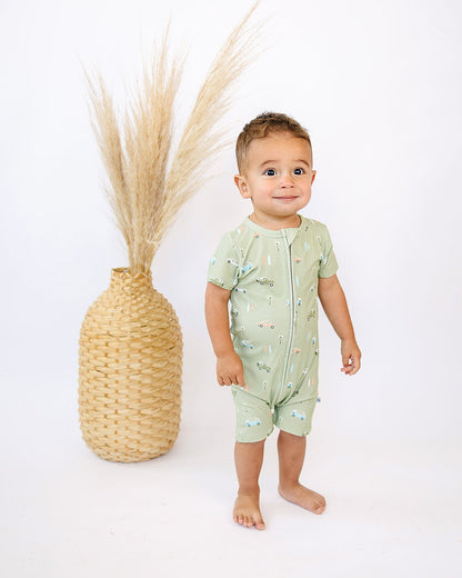 Short Zip Romper