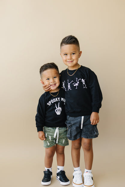Organic Cotton Dancing Skeletons Crewneck Sweatshirt