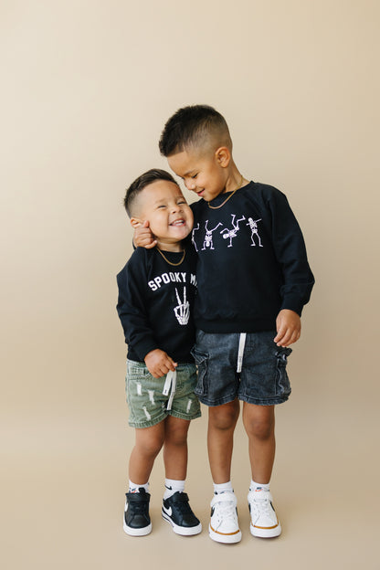 Organic Cotton Dancing Skeletons Crewneck Sweatshirt