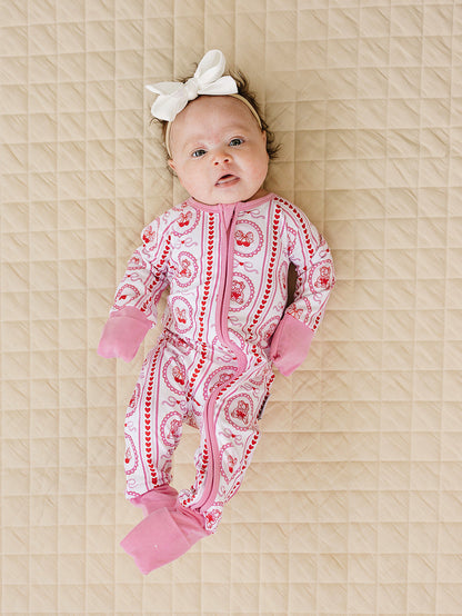 Bamboo Zip Romper | Cherry Bear