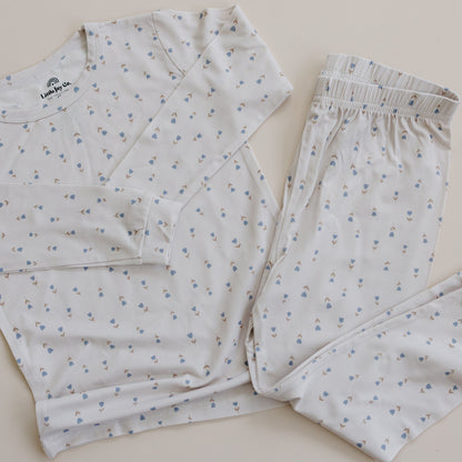 Tiny Tulips 2pc Bamboo Pajamas