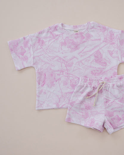 Shorts Set | Pink Camo