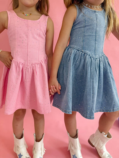 Denim Sparkle Dress✨ 