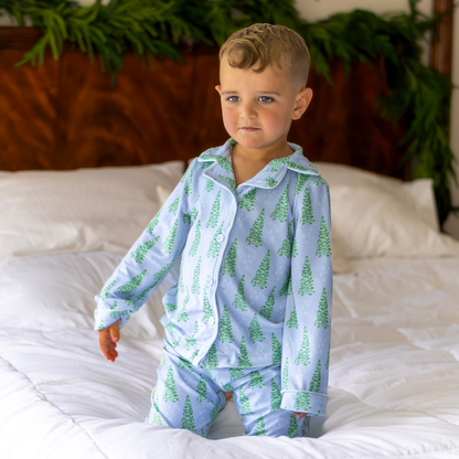 PREORDER | Blue Tree Christmas Pajamas
