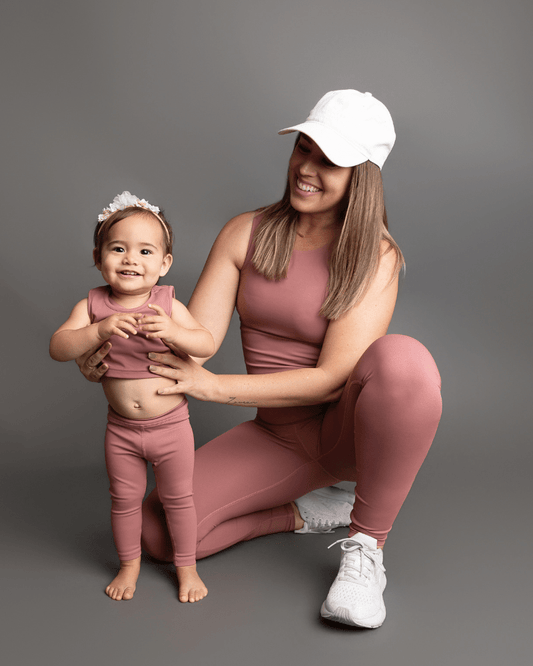 Ainsley Athletic Tank - Rose Taupe