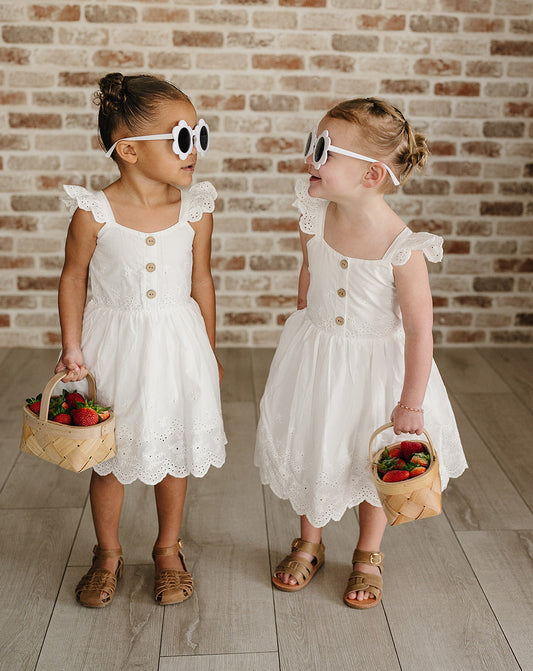 White Eyelet Dress