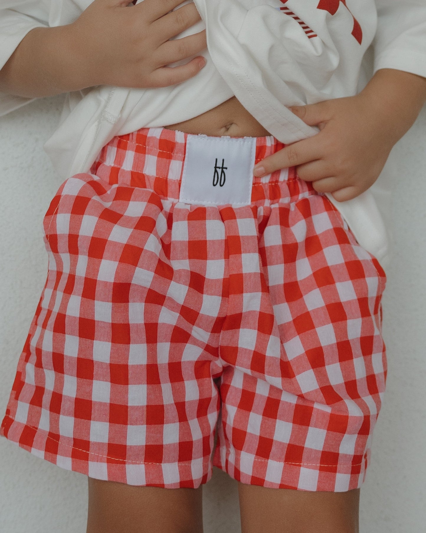 Child Boxer Shorts | Scarlet Gingham