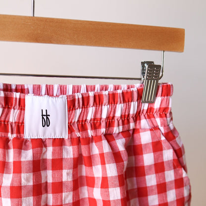 Women's Boxer Shorts | Scarlet Gingham