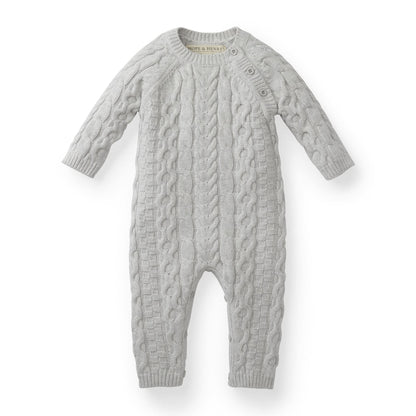Organic Cable Knit Sweater Romper