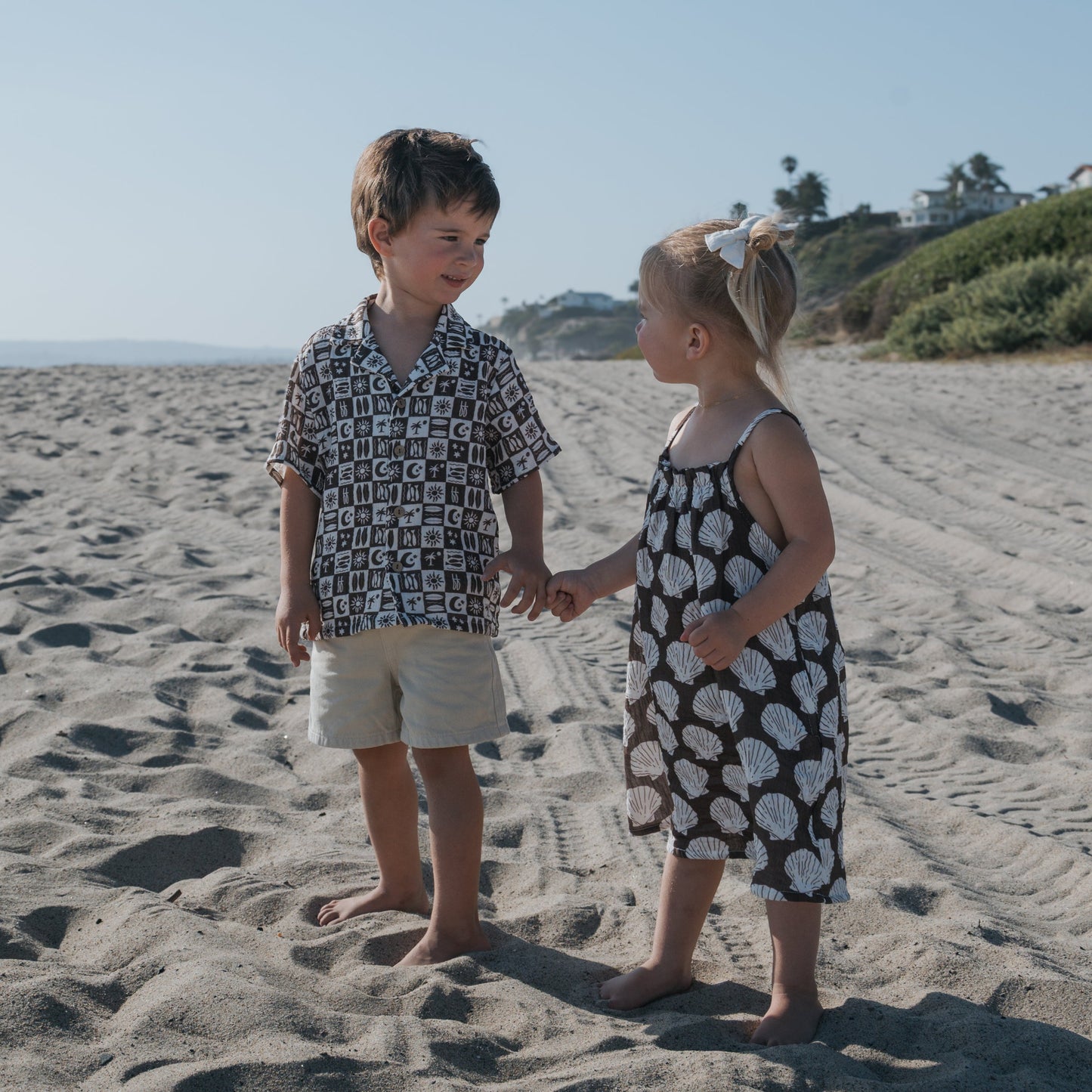Child Muslin Sleeveless Dress | Seashells
