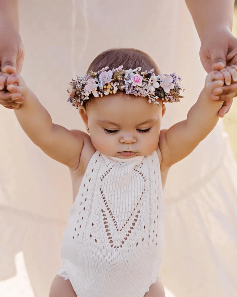 Drake Crochet Halter Romper - Gardenia