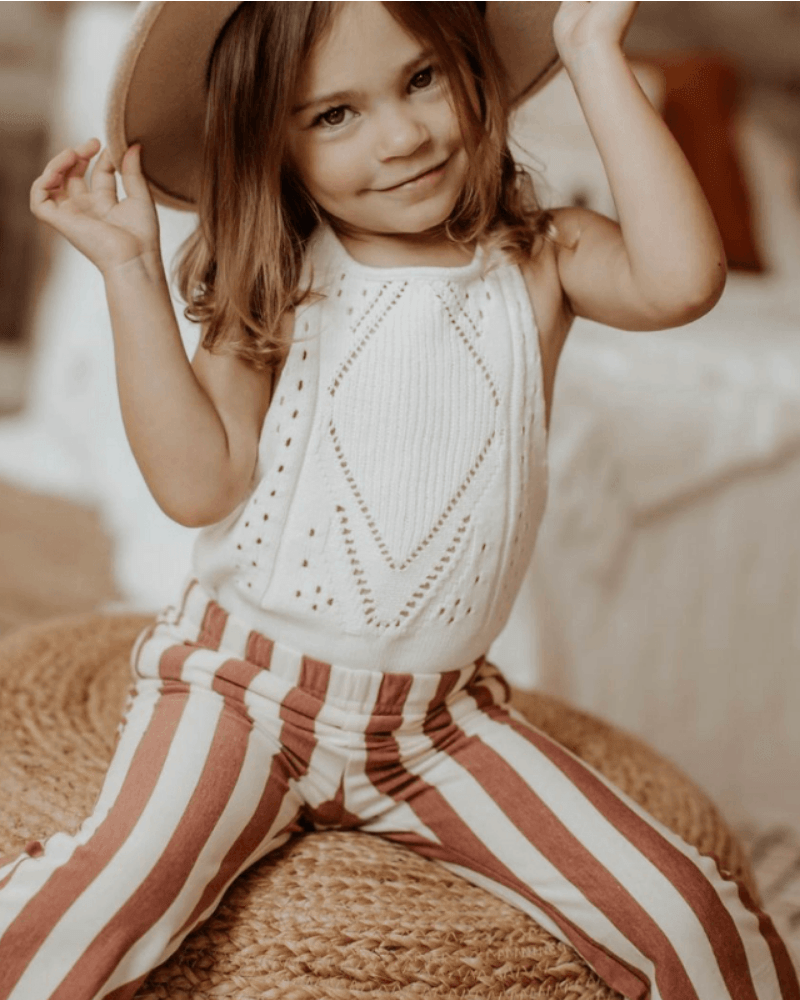 Drake Crochet Halter Romper - Gardenia