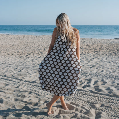 Women's Muslin Sleeveless Dress | Seashells