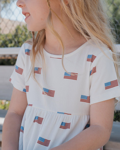 Bamboo T-Shirt Dress | Americana Ribbed