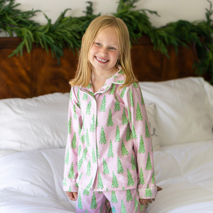 PREORDER | Pink Trees Pajamas