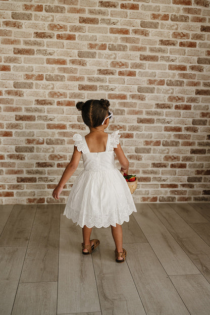 White Eyelet Dress
