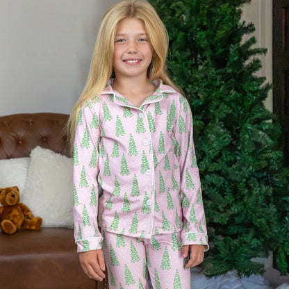 PREORDER | Pink Trees Pajamas