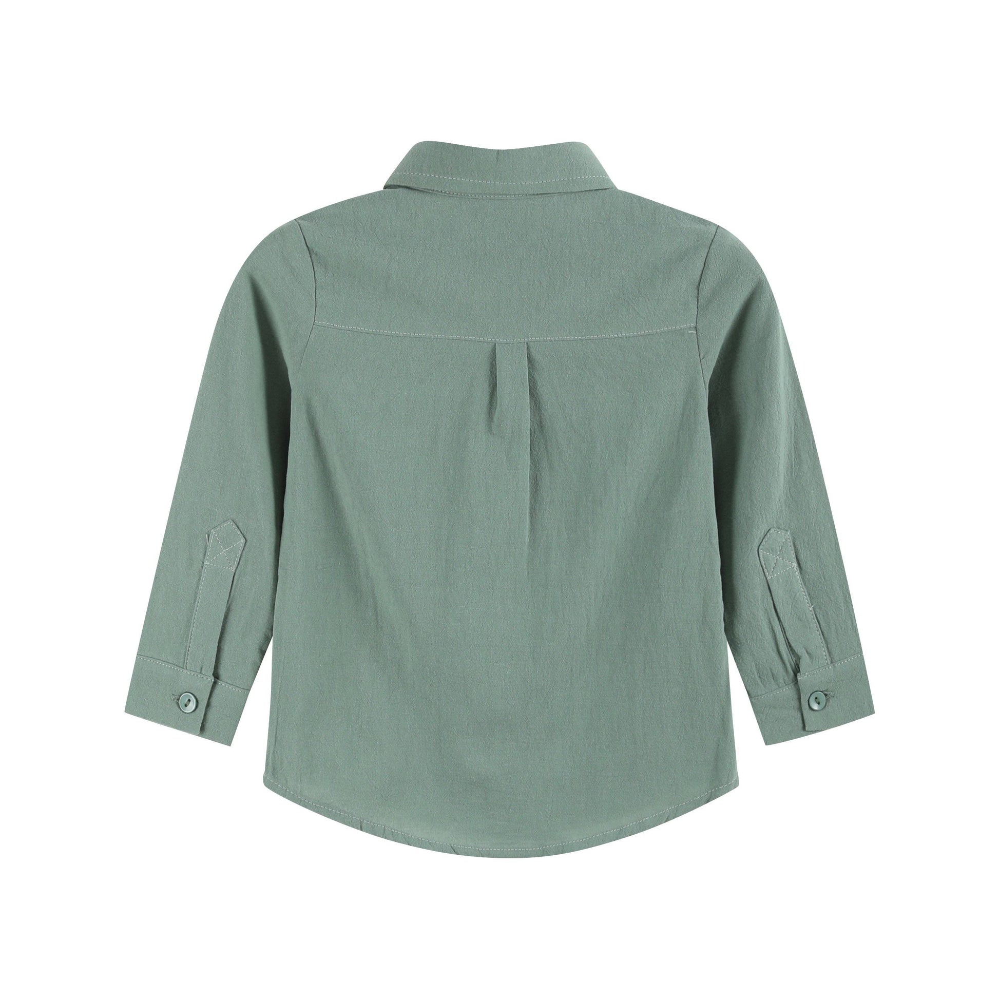 PREORDER | Sage Green Mallard Boys Dress Shirt Little Baby PREORDER | Sage Green Mallard Boys Dress Shirt Little Baby