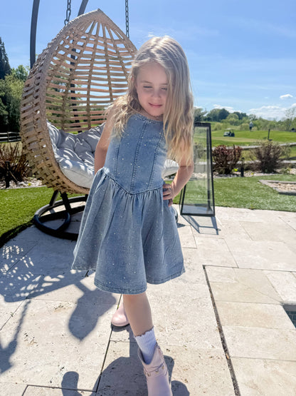 Denim Sparkle Dress✨ 